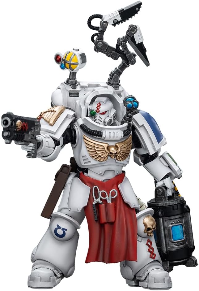 JOYTOY 1/18 Action Figure Warhammer 40,000 Ultramarines Apothecary Biologis Collection Model Birthday Gift