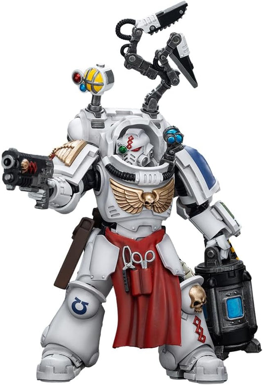 JOYTOY 1/18 Action Figure Warhammer 40,000 Ultramarines Apothecary Biologis Collection Model Birthday Gift