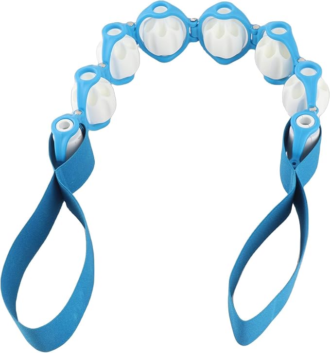 Luqeeg Back Massage Roller Rope, Multi Functional Elastic Pull Strap Massage Tool, Lymphatic Drainage Anti Cellulite Massage Belt, Manual Muscle Roller for Office Workers