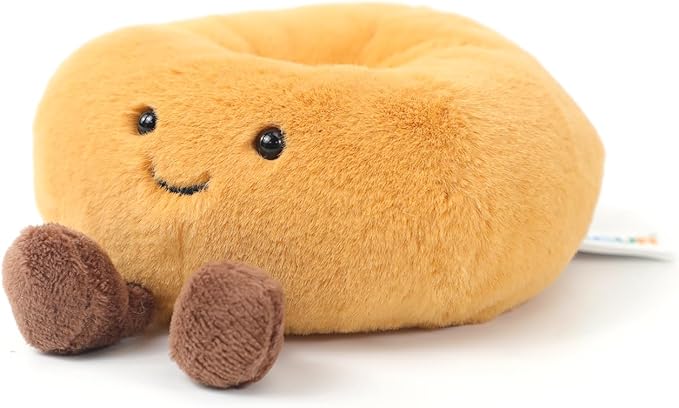RECUR Plush Bagel Stuffed Animals,Soft Food Plush,Cute Plushie