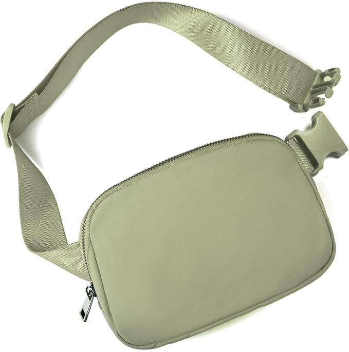 Belt Bag for Women Fanny Pack Crossbody Bags for Women Fashion Waist Packs with Adjustable Strap Gifts for Teenage Girls Women Men (khaki Green)