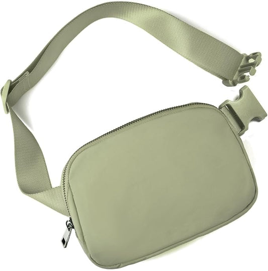 Belt Bag for Women Fanny Pack Crossbody Bags for Women Fashion Waist Packs with Adjustable Strap Gifts for Teenage Girls Women Men (khaki Green)