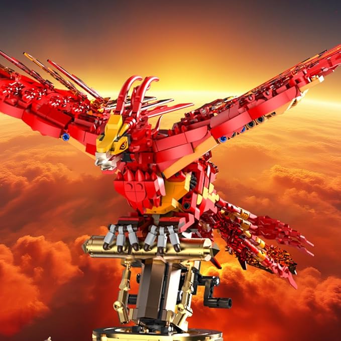 938 Pieces Phoenix Building Set, Magic Potter Phoenix Collection Model for Adults,Ideas HP Building Toy