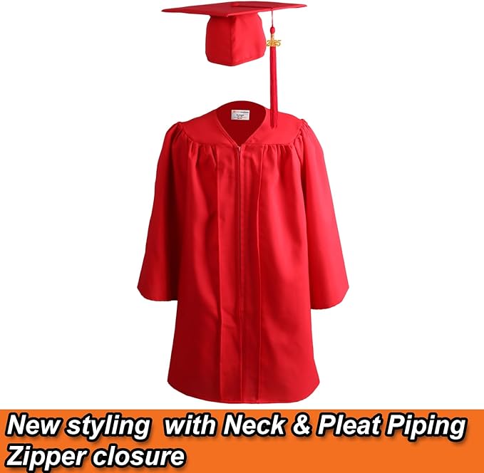 OSBO GradSeason Unisex Matte Kindergarten Graduation Gown Cap Tassel Set 2025