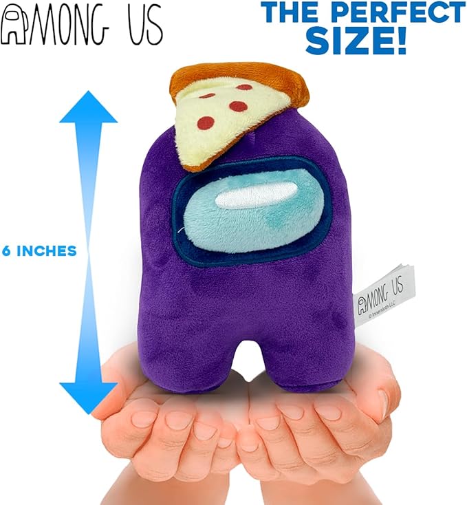 Just Toys Among US 6″ Plush – Pink w/Ice Cream | Officially Licensed Crewmate Toy | Soft & Collectible Gaming Plushie