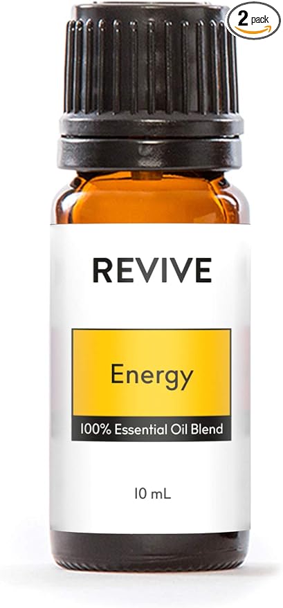 Energy Essential Oil Blend by Revive Essential Oils - 100% Pure Therapeutic Grade, for Diffuser, Humidifier, Massage, Aromatherapy, Skin & Hair Care