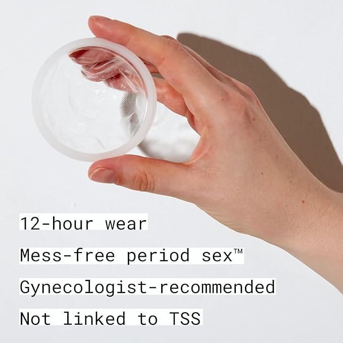 Flex Plant Plus Disc | Plant-Based Disposable Period Discs | Tampon and Cup Alternative | Capacity of 5 Super Tampons | Menstrual Disc Made with Medical-Grade Plant Polymers | 24 Count (2)