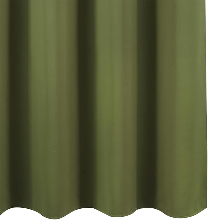 LEMOMO Blackout Curtains 52 x 120 Inch Long Olive Green Curtains Set of 2 Panels Room Darkening Curtains for Bedroom and Living Room