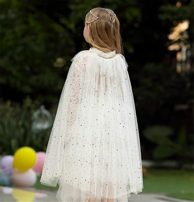FKKFYY Rainbow Cape Cloak for Girl Princess