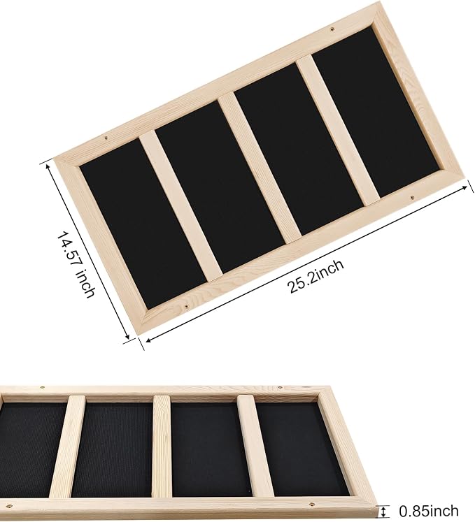 150 Watt Infrared Sauna Heater 120V, Sauna Accessories, Carbon Fiber Heating Plate for Wooden Indoor/Outdoor Sauna Room (25.19"x13.38"x1.18", 120V)