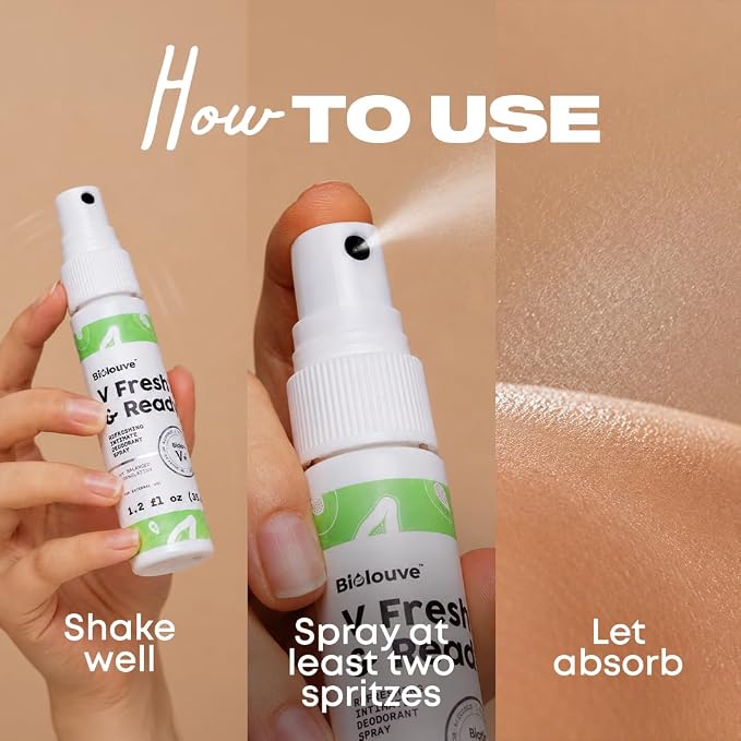 V Fresh & Ready Intimate Deodorant for Women | pH-Balance Feminine Deodorant Spray with BioticV+ & Aloe Vera | Refreshes and Soothes External Intimate Area, Daily Use 1.2 Fl Oz