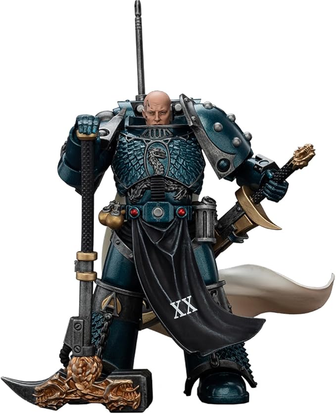 JOYTOY Warhammer The Horus Heresy 1/18 Action Figure-Alpha Legion Legion Praetor with Power Sword-Harrowmaster Armillus Dynat 2PCS-Collection Model Birthday Gifts