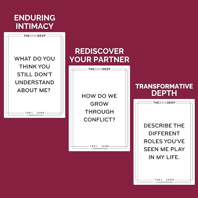 {THE AND} Long Term Couples Edition - 199 Meaningful Conversation Cards for Couples - Questions to Reconnect & Deepen Relationships - Couples Card Game to Reflect & Rediscover Love by The Skin Deep