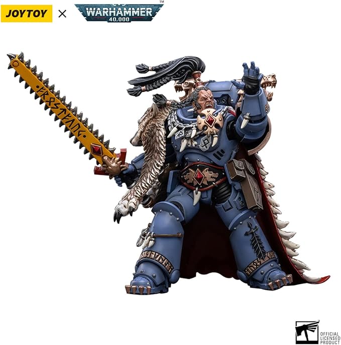 Joytoy Warhammer 40K Mecha 1/18 Action Figures Joytoy Figure Model Space Wolves Ragnar Blackmane