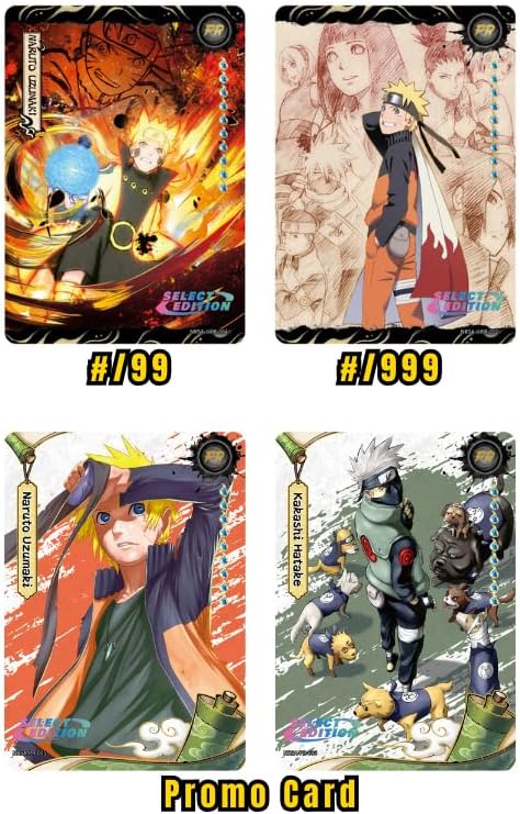 KAYOU Naruto Smriti Collectible Card, Chapter Jin English Series 2, Display Box, 12 Blister Packs with Promo Card