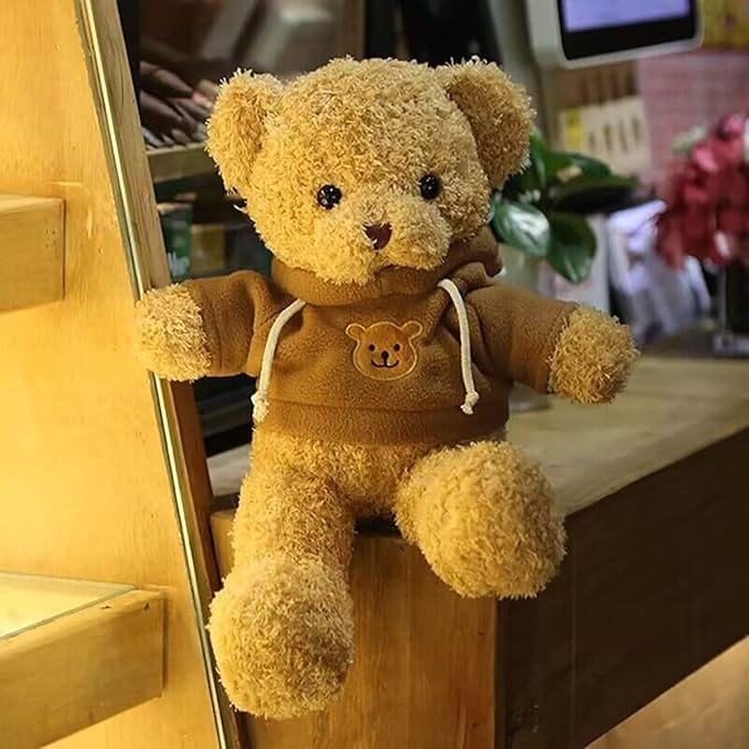 Teddy Bear Stuffed Animal Teddy Bears Plush Doll Cute Bear Toy 11.8 inch for Girls Boys Christmas Valentine's Day(Brown Bear)