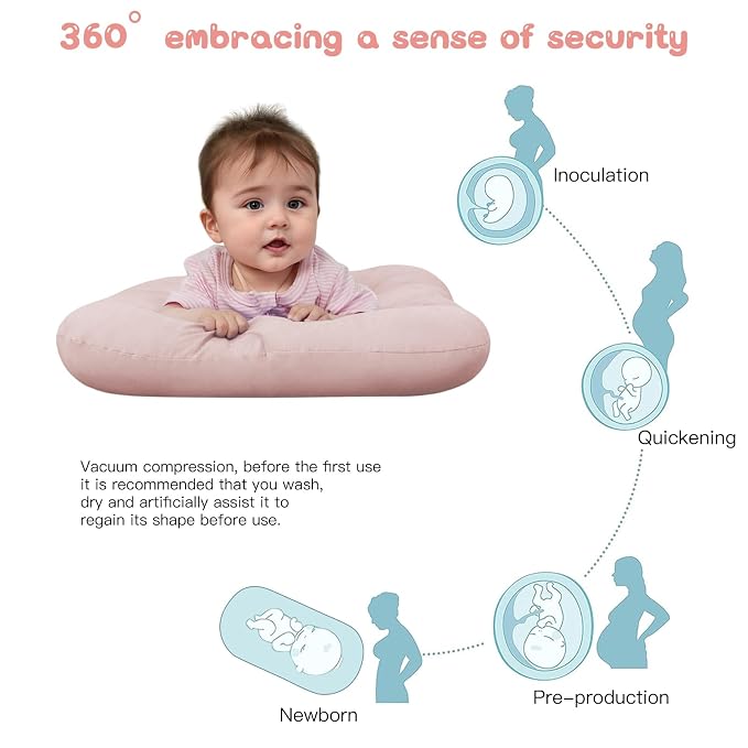 Baby Lounger for Newborn, Bionic Design Baby Lounger, Soft Organic Cotton Breathable Lounger for Infants 0-18 Months (Yellow)