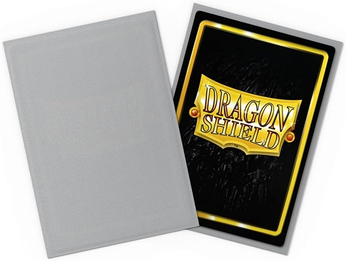Dragon Shield | Japanese Size Card Matte Sleeves | 60 CT - Smooth & Tough Premium TCG Sleeves - Compatible with Yu-Gi-Oh, Naruto, Cardfight & Vanguard | Silver