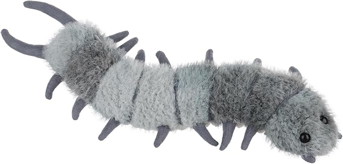 Apricot Lamb Evil Centipede Plush Stuffed Animals for Kids, Soft Cute Plush Toys for Baby Girl and Boy, Fluffy Blue Evil Centipede Blue