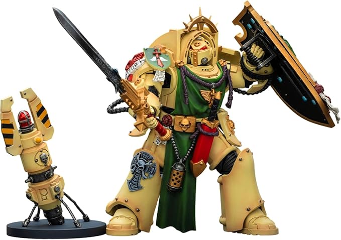 JOYTOY Warhammer 40,000 1/18 Action Figure Dark Angels Deathwing Knight 1 with Power Sword, Storm Shield and Teleport Homer Collection Models Birthday Gifts 15Age+ Pre-Order