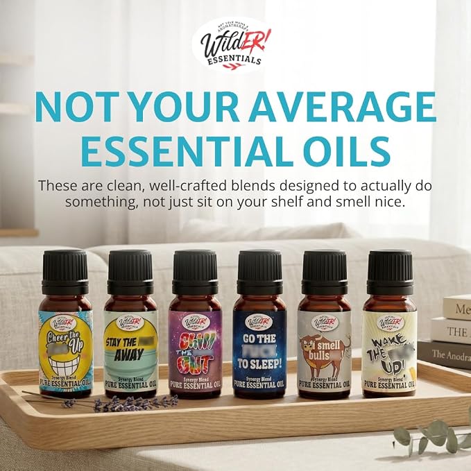 Wild Essentials Smell Bull Essential Oil Blend, Mental Clarity Focus Aromatherapy Oil for Diffusers, 100% Pure, Crafted in USA