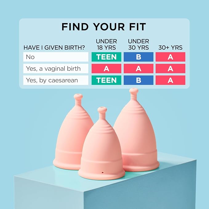 Mooncup® Beginner Menstrual Cup Reusable, Ultra Soft & Easy Insert, Great for Heavy Flow Periods, Size Teen, Age or Below (Pack of 1)