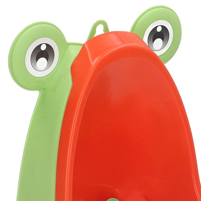 JTLB Frog Potty Training Urinal, Cute Frog Shape Cute Toddler Urinal Potty Training Urinal for Boys with Funny Aiming Target (Yellow)