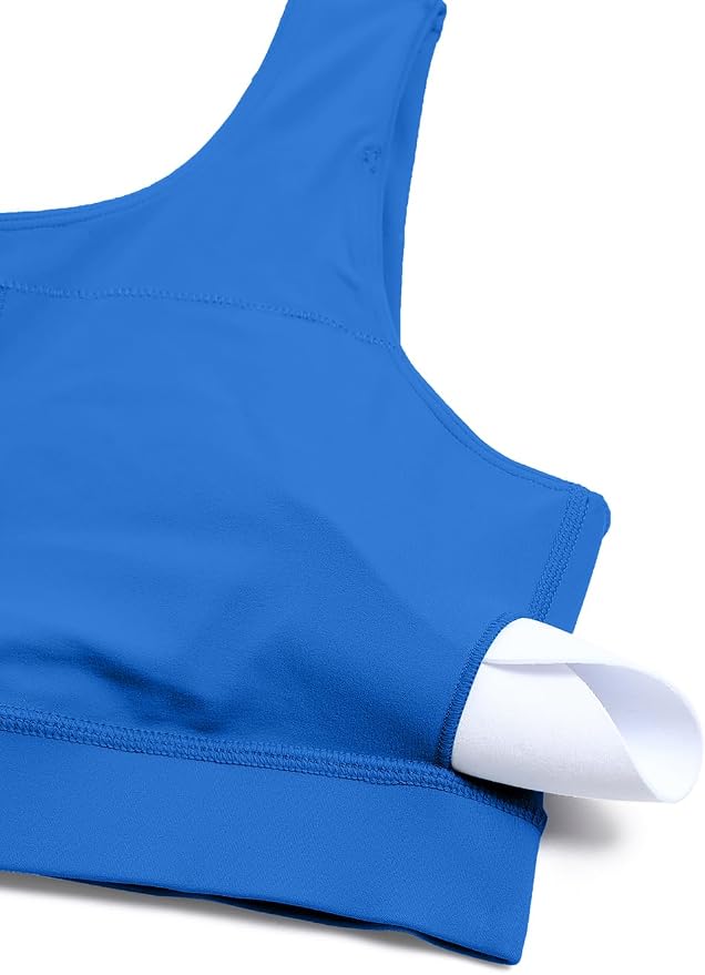 CRZ YOGA Butterluxe One Shoulder Sports Bras for Women - Sleeveless One Strap Low Impact Asymmetrical Workout Yoga Tops
