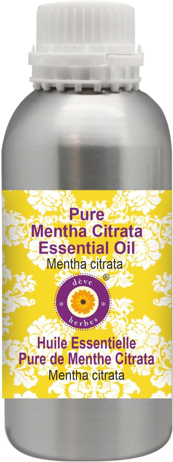 Deve Herbes Pure Mentha Citrata Essential Oil (Mentha citrata) Steam Distilled 300ml (10 oz)