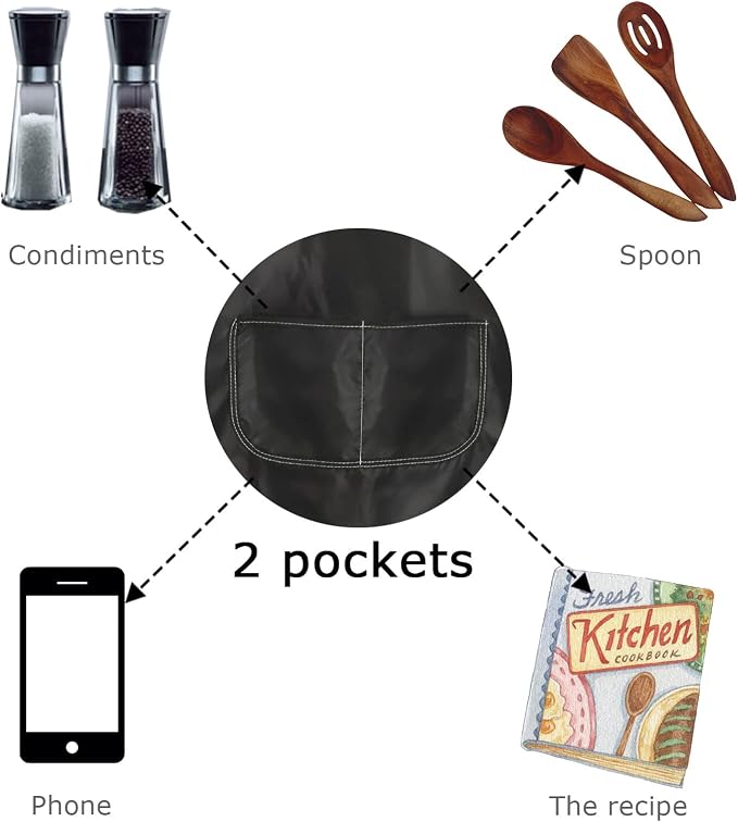 ZJXHPO K Drama Kitchen Apron Korean TV Show Fans Kitchen Decor K Drama Apron With Pocket Korean Lover Gift Housewarming Gift (KDrama Apron)