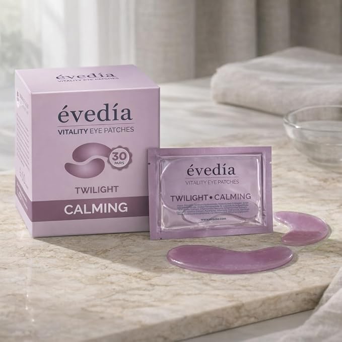 Vitality Eye Patches — Twilight — Recover + Replenish | Centella Asiatica + Panthenol B5 Hydrogel Eye Masks | 30 Pairs