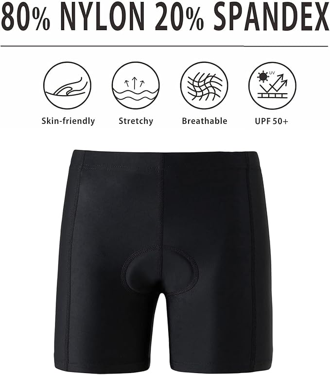 Kids Padded Bike Shorts Girls Cycling Biking Pants 3D Padding Bike Shorts for Boys