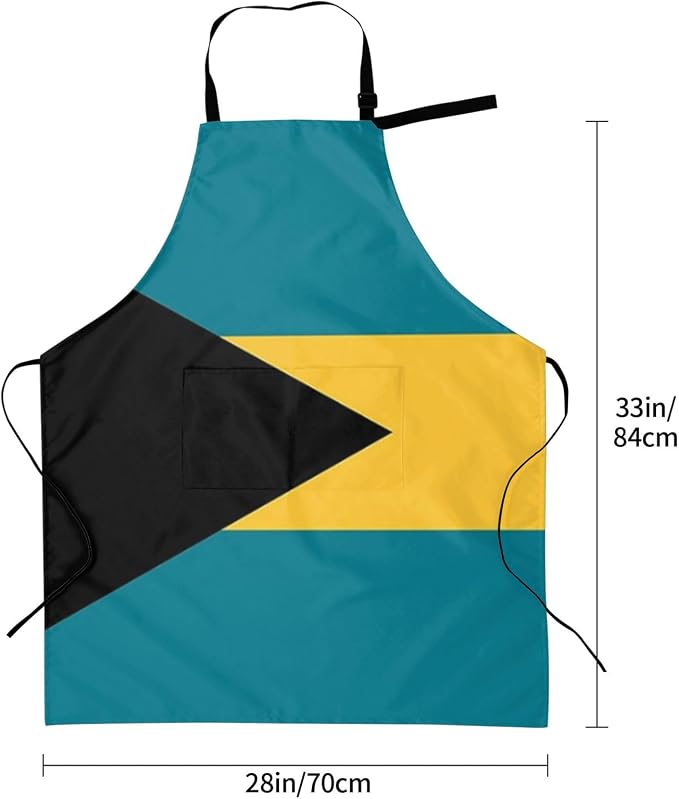 Cute Flag Kitchen Cooking Aprons for Women Men Adjustable Patriotic Flag Apron with 2 Pockets for Home Kitchen Garden