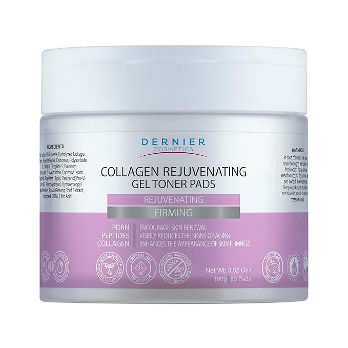 Dernier Anti Wrinkle Patches – Collagen Face Mask with Peptides & PDRN, Patches for Women Skincare – Anti Aging Beauty Pads – Collagen Face Mask Treatment | 100g - 80 Pads
