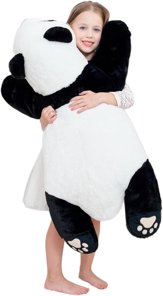 Giant Panda Weighted Plush Animals, 2.87lbs Cute Big Panda Hugging Pillow Toy for Boys Girls Valentine Christmas, 39.3 inch