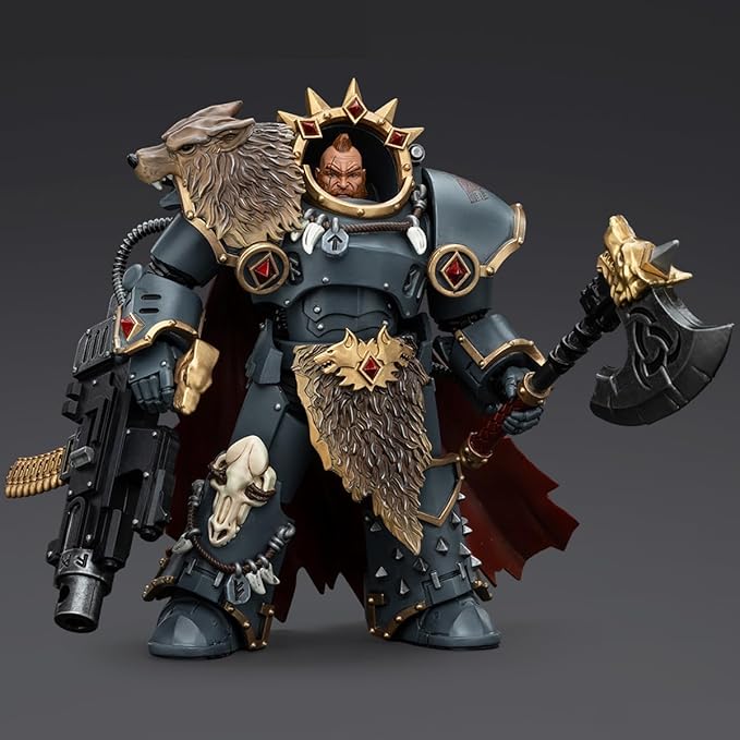 JOYTOY1/18 Warhammer 40,000 Action Figure Space Wolves Hvarl Red-Blade Collection Model Birthday Gift