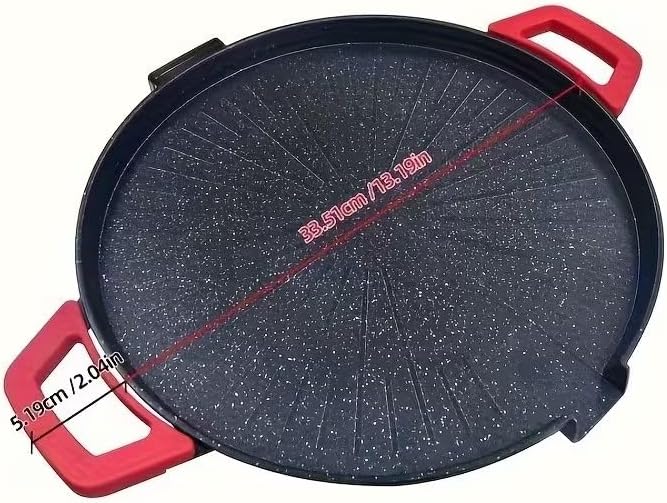 Smokeless Indoor Electric Grill & Nonstick Griddle – Compact, Fast-Heating Tabletop Grill for Steaks, Burgers, Pancakes, BBQ, and Everyday Indoor Cooking (Deep)