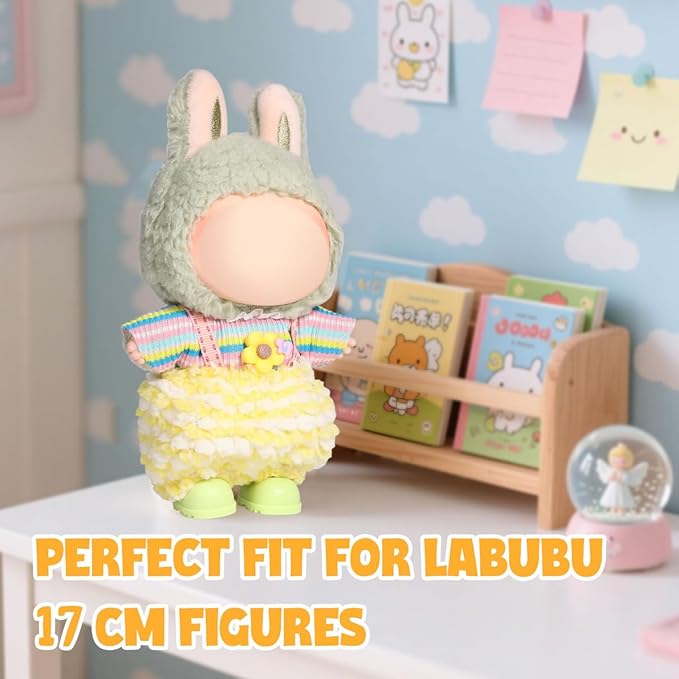 AICase for 17cm Doll Clothes/Outfit,Clothing Set for 17cm Doll,3 Piece Set Hat Clothing,Boys and Girls Stylish Adorable Clothes Accessories_06