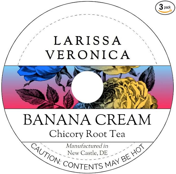 Banana Cream Chicory Root Tea (Single Serve K-Cup Pods) (12 pods, ZIN: 571204) - 3 Pack