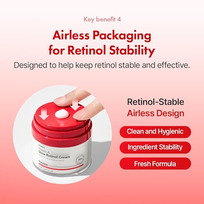 Hanskin Retinol Facial Cream, Repair Fine Lines & Wrinkle, Anti Aging Retinol Moisturizer for Face, For Smoothing Firming Revitalizing Radiant Glow Skin, Korean Skincare, 50ml/1.69 FL Oz