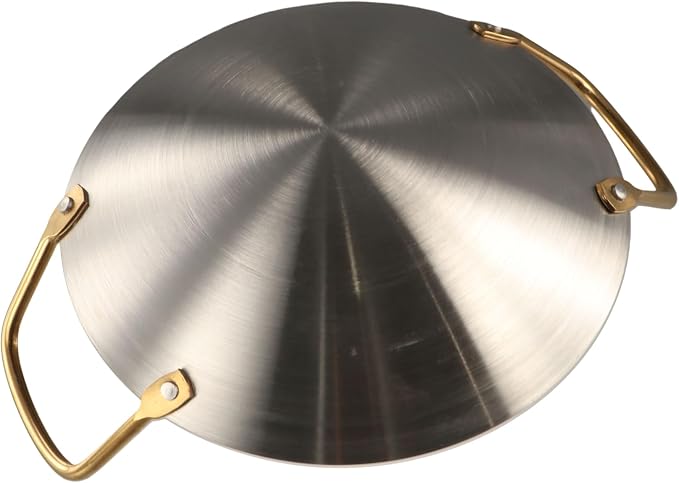 Stainless Steel Wok Household Korean Round Bottom Saucepan Traditional Frying Pan Multi- Cooking Wok Iron Soup Pot for Chinese Style Stir-Fry