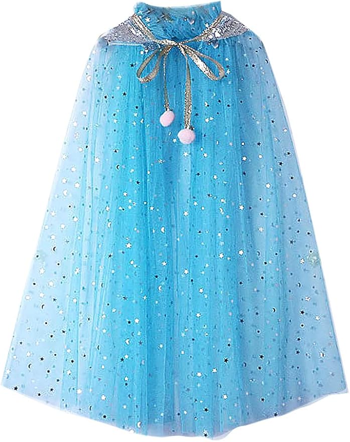 FKKFYY Rainbow Cape Cloak for Girl Princess