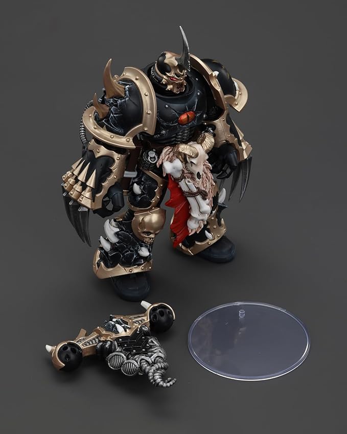 JoyToy Warhammer 40K Genuine License 1:18 Action Figure, Chaos Space Marines Black Chosen with Lightning Claws, 4.96 inch Collectible Action Figures Sets