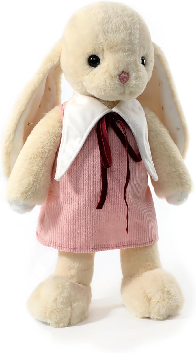 RECUR Plush Rabbit Stuffed Animal,Soft Cuddly Plushie Toy,Adorable Gift for All Ages
