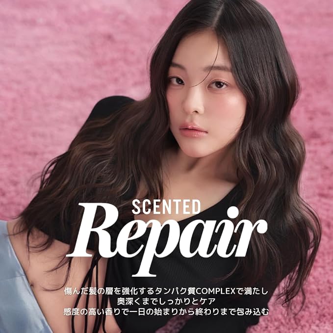 Korean Hair Repair Shampoo – Strengthens & Revitalizes Damaged, Hydrolyzed Proteins, Ceramide & Jojoba Oil – Hypoallergenic, pH-Balanced – White Floral Musk, 500ml / 16.9 fl oz