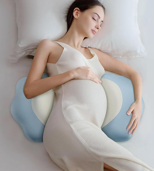 Memory Foam Maternity Pillow for Sleeping, Pregnancy Pillows Support for Back Belly HIPS, Adjustable Travel Wedge Pillow for Pregnant Women, Side Spleeping Pregnant Pillows with Pillowcase