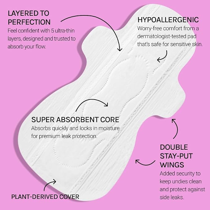 Flex Ultra Thin Pads Super with Wings (6-Pack, 156 Pads Total)