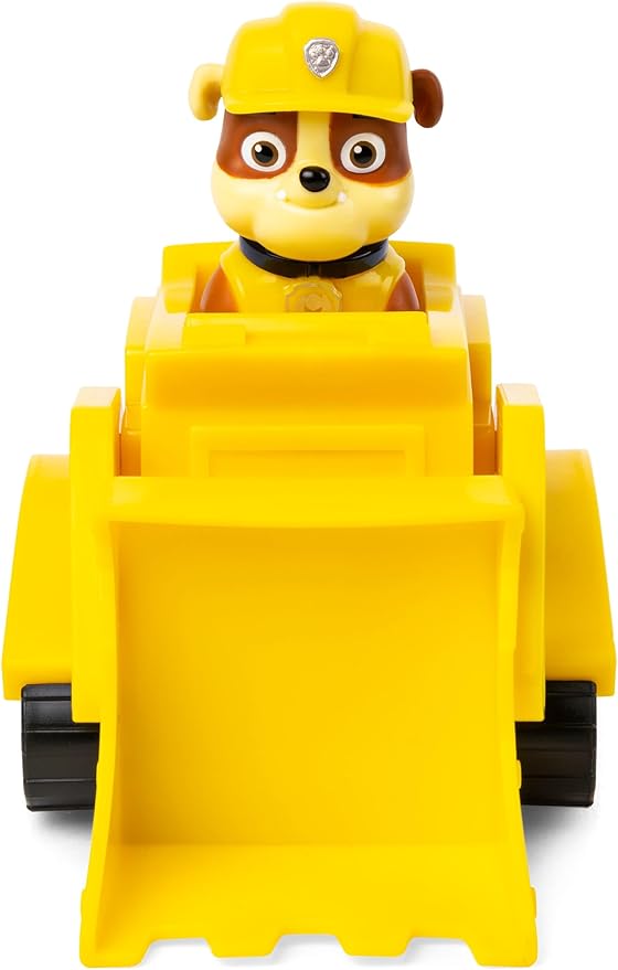 PAW Patrol, Rubble’s Bulldozer, Toy Vehicle with Collectible Action Figure, Sustainably Minded Kids Toys for Boys & Girls Ages 3 and Up