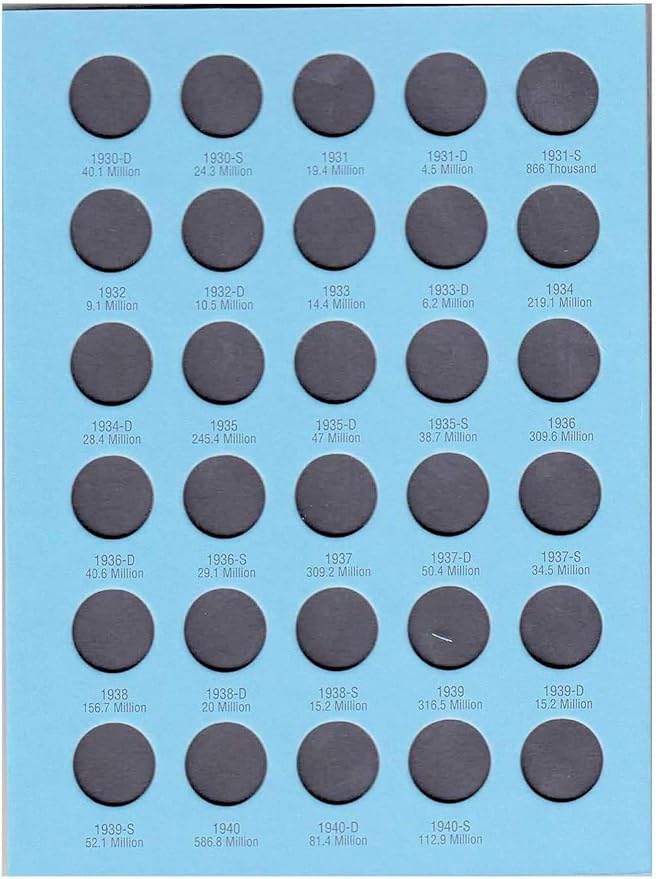 Whitman US Lincoln Cent Coin Folder Four Volume Set 1909 - Date #’s 9004, 9030, 9033, 4004