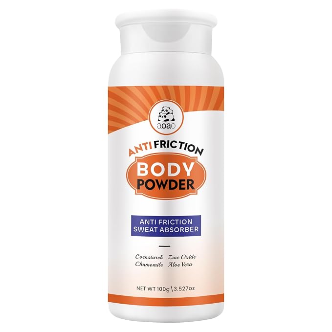 Chafing Relief Powder, Talc-Free Women's Body Powder for Underbreast, Groin & Feet, Sweat & Friction Defense for Gym & Sports, On-The-Go Portable, Stay Dry, Move with Confidence, Fresh Scent, 3.53oz